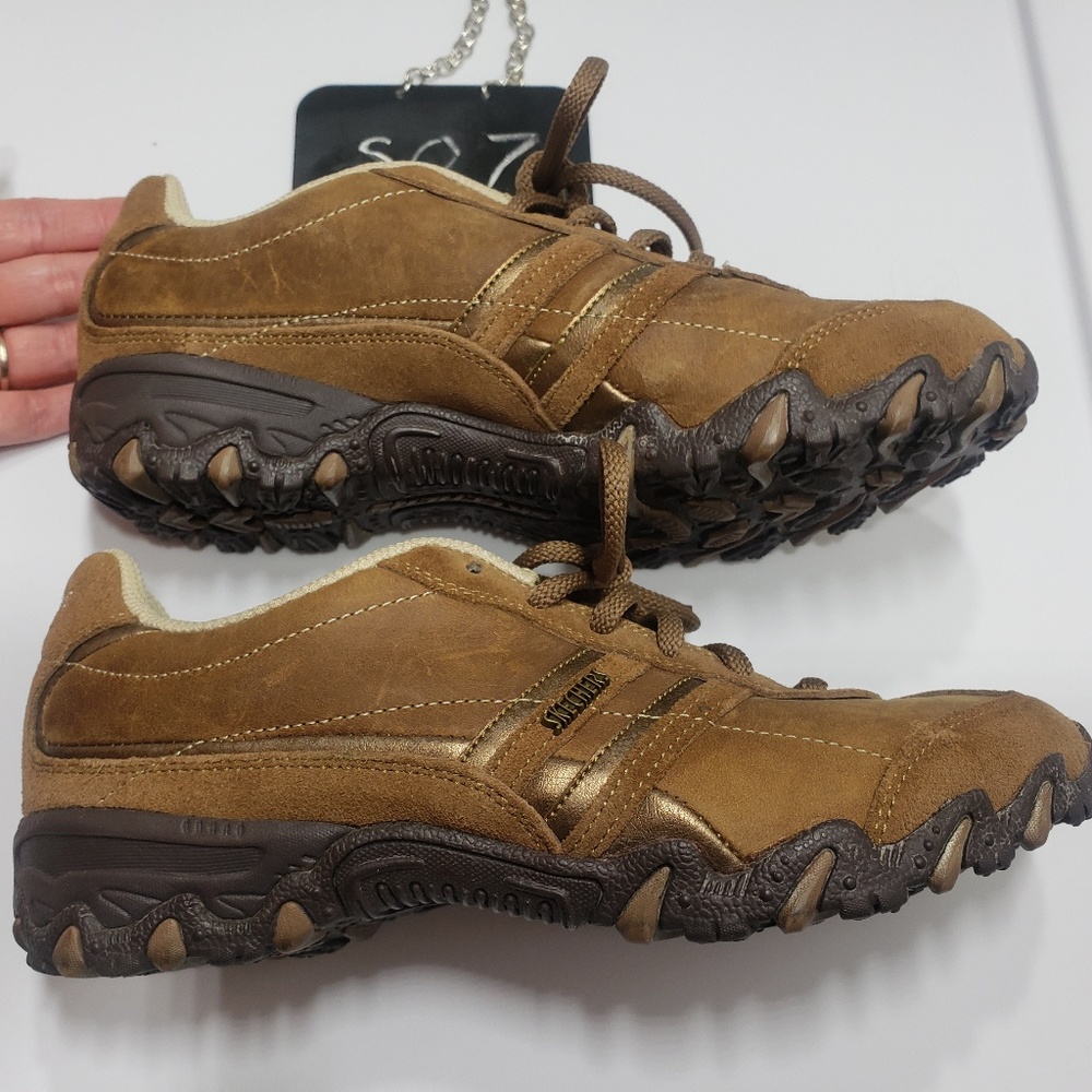 Sketchers bikers sneakers brown suede